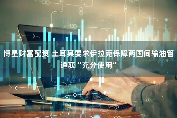 博星财富配资 土耳其要求伊拉克保障两国间输油管道获“充分使用”