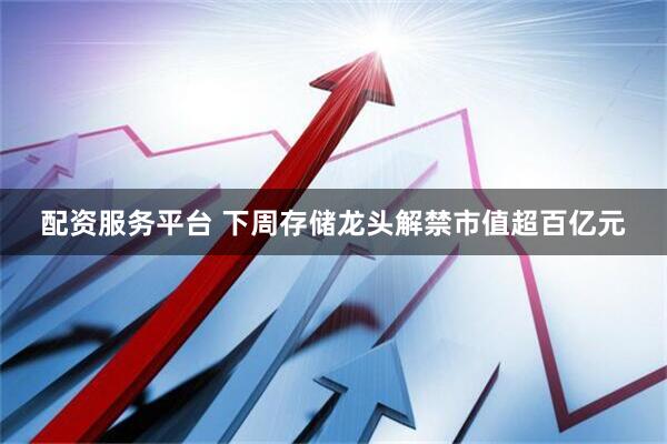 配资服务平台 下周存储龙头解禁市值超百亿元